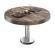 BML | Bistro salongbord | Ø:H 70 x 41 cm | Vintage gammelt / rustfritt stål