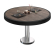 BML | Bistro salongbord | Ø:H 70 x 41 cm | Lett wenge / rustfritt stål