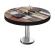 BML | Tavolo da salotto Bistro | Ø:H 60 x 41 cm | Colore vintage / acciaio inox