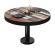 BML | Bistro lounge table | Ø:H 70 x 41 cm | Vintage Colourful / Black