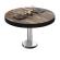 BML | Tavolo da salotto Bistro | Ø:H 60 x 41 cm | Vintage Old / acciaio inox
