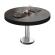 BML | Bistro salongbord | Ø:H 70 x 41 cm | Wenge / rustfritt stål
