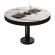 BML | Tavolo lounge Bistro | Ø:H 60 x 41 cm | Marmo bianco / Nero