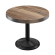 BMX | Bistro Table | Ø 70 x 81 cm | Round | Stainless Steel Edge | Sheesham / Black