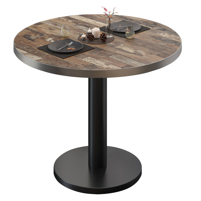 BN | Bistrobord | Ø:H 70 x 72 cm | Vintage Old / Sort | Rundt