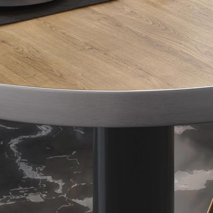 BN | Bistrobord | Ø:H 70 x 72 cm | Eik / Sort | Rundt