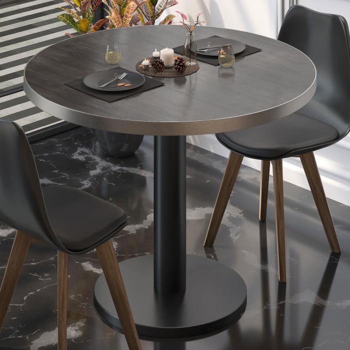 BN | Bistro-pöytä | Ø:K 70 x 72 cm | Wenge / Musta | Pyöreä | Pyöreä