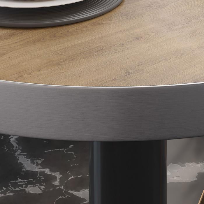 BN | Bistrobord | Ø:H 70 x 72 cm | Eik / Sort | Rundt