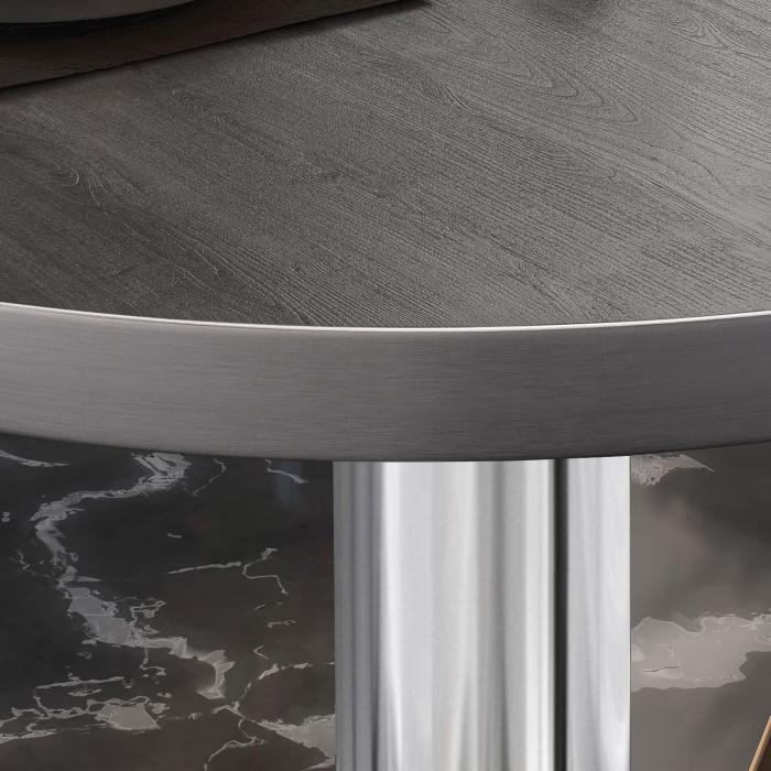 BN | Bistrobord | Ø:H 80 x 72 cm | Wenge / rustfritt stål | Rundt BN | Bistrobord | Ø:H 80 x 72 cm | Wenge / rustfritt stål | Rundt