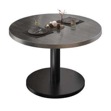 BN | Mesa de salón bistro | Ø:H 70 x 36 cm | Wenge / Negro