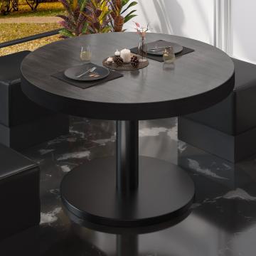 BN | Bistro-loungebord | Ø:H 80 x 36 cm | Wenge / Sort