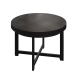 BO | Bistrobord | Ø80xH54cm | 50 mm | Sort kant | Wenge/sort