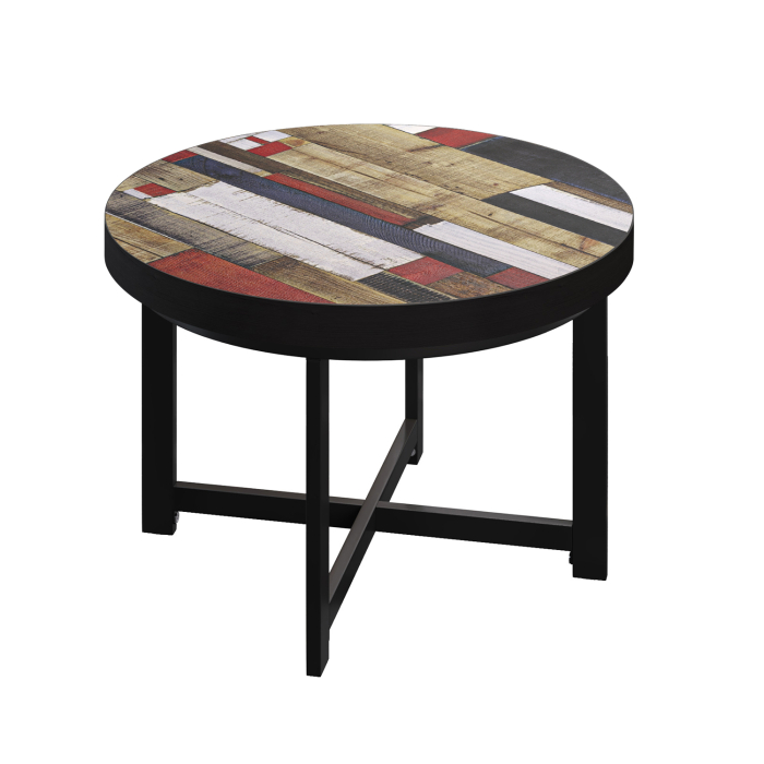 BO | Mesa Bistro | Ø60xH54cm | 50mm | Color Vintage/ Negro