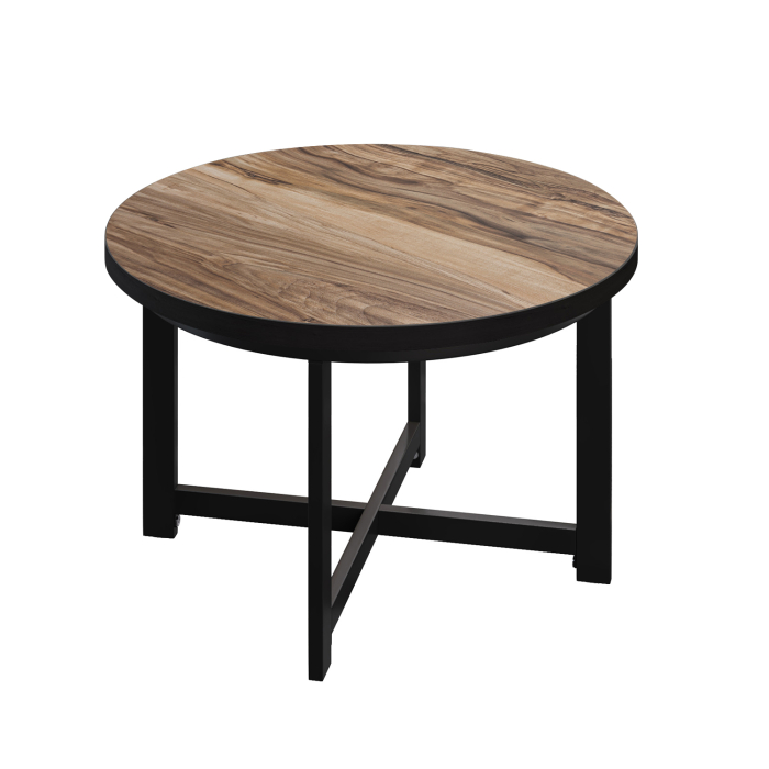 BO | Table Bistro | Ø80xH52cm | 25mm | Sheesham/ Noir