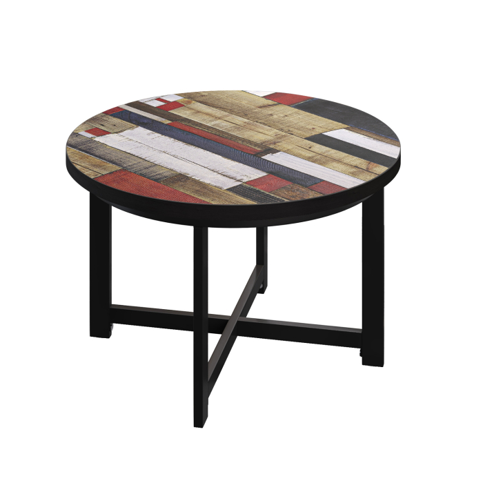 BO | Bistro Table | Ø80xH52cm | 25mm | Vintage Coloured/ Black