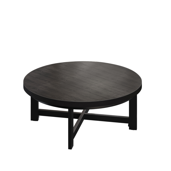 BO | Mesa Bistro Lounge | Ø60xH32cm | 25mm | Wenge/ Negro