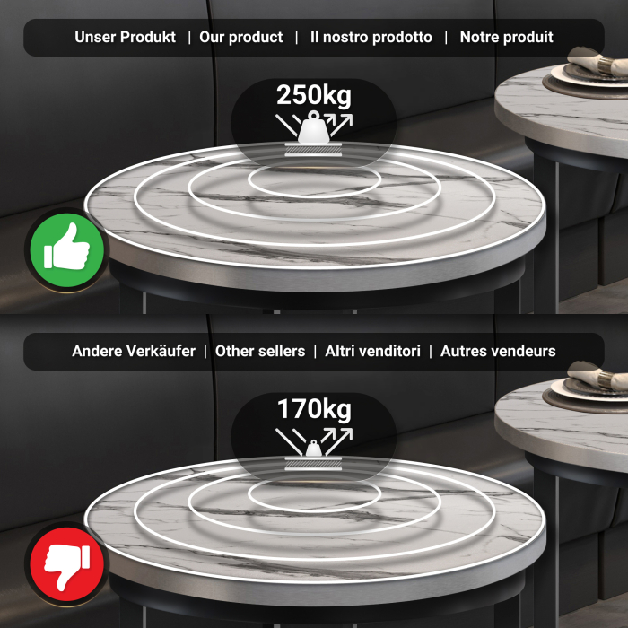 BO | Bistro Lounge Table | Ø80xH32cm | 25mm | Hvid Marmor/ Sort BO | Bistro Lounge Table | Ø80xH32cm | 25mm | Hvid Marmor/ Sort