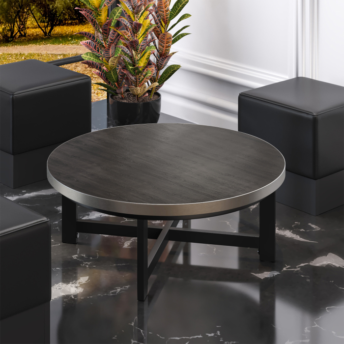 BO | Bistro salongbord | Ø80xH32cm | 25 mm | Wenge/Sort BO | Bistro salongbord | Ø80xH32cm | 25 mm | Wenge/Sort