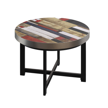 BO | Bistro Table | Ø60xH54cm | 50mm | Vintage Coloured/ Black