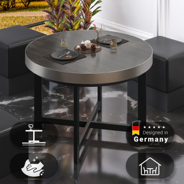 BO | Bistro Table | Ø60xH54cm | 50mm | Wenge/ Black