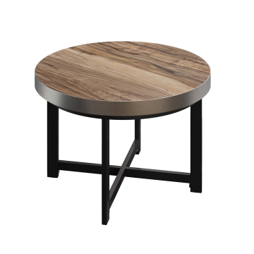BO | Tavolo da bistrot | Ø60xH54cm | 50mm | Sheesham/ Nero
