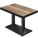 BPA | Bistro Table | 47 x 27.5 x 31.5 inches | Rectangular | Black Edge | Sheesham / Black
