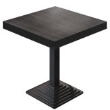 BPY | Bistro Table | 60 x 60 x 81 cm | Square | Black Edging | Wenge / Black