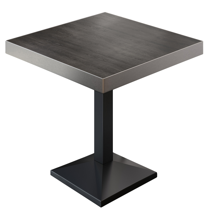 BPA | Bistrobord | Firkantet | 80x80x81cm | Wenge / Svart