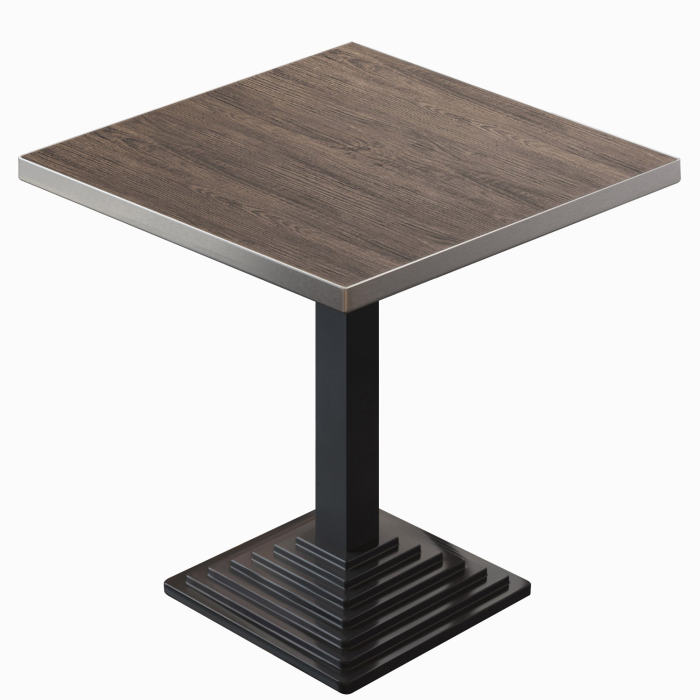 BPY | Bistrobord | 60 x 60 x 78,5 cm | Fyrkantigt | Ljus Wenge / Svart