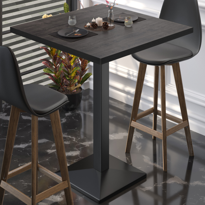 BPA | Bistro Steke bord | 60 x 60 x 112 cm | Svart kant | Firkantet | Wenge / Svart BPA | Bistro Steke bord | 60 x 60 x 112 cm | Svart kant | Firkantet | Wenge / Svart
