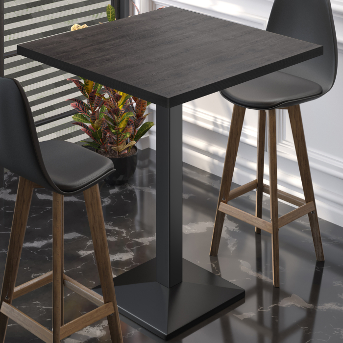 BPA | Bistro Steke bord | 60 x 60 x 112 cm | Svart kant | Firkantet | Wenge / Svart BPA | Bistro Steke bord | 60 x 60 x 112 cm | Svart kant | Firkantet | Wenge / Svart