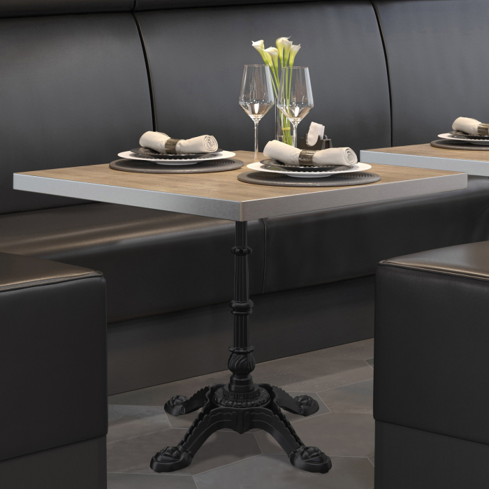 BPR | Bistrobord | 70 x 70 x 74,5 cm | Firkantet | Eik / Sort BPR | Bistrobord | 70 x 70 x 74,5 cm | Firkantet | Eik / Sort