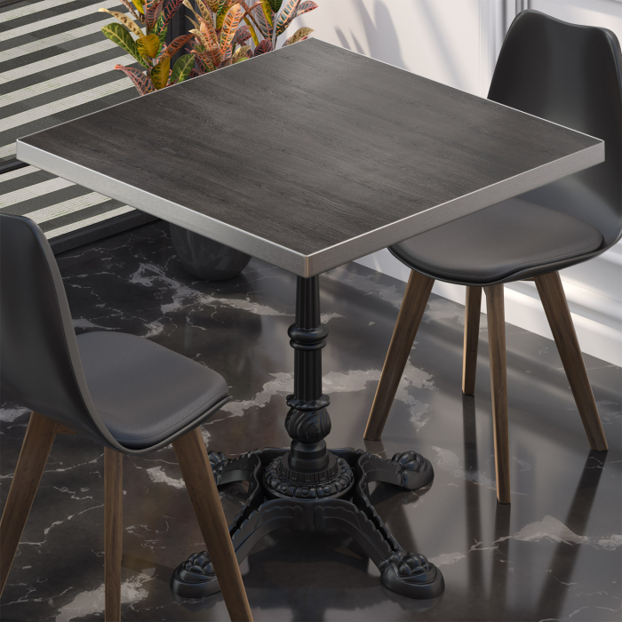 BPR | Bistrobord | 70 x 70 x 74,5 cm | Firkantet | Wenge / Svart BPR | Bistrobord | 70 x 70 x 74,5 cm | Firkantet | Wenge / Svart