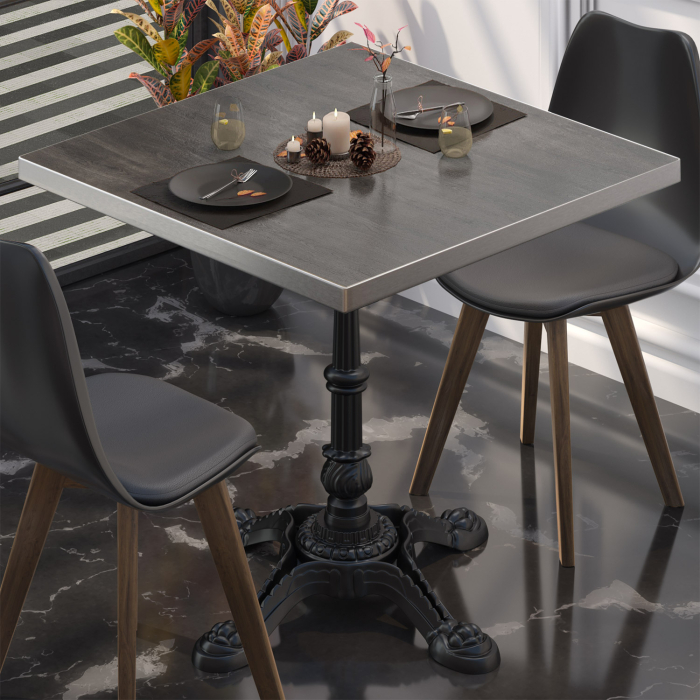 BPR | Bistrobord | 70 x 70 x 74,5 cm | Firkantet | Wenge / Svart BPR | Bistrobord | 70 x 70 x 74,5 cm | Firkantet | Wenge / Svart