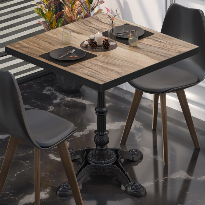 BPR | Bistro Table | 60 x 60 x 74.5 cm | Square | Sheesham / Black BPR | Bistro Table | 60 x 60 x 74.5 cm | Square | Sheesham / Black