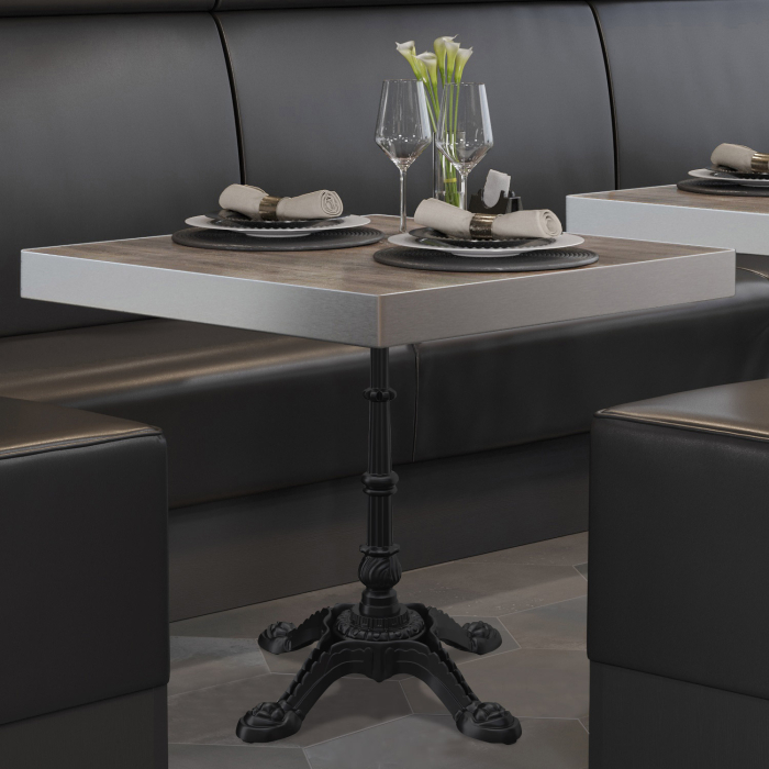 BPR | Bistrobord | 70x70x77cm | Firkantet | Lys Wenge / Svart BPR | Bistrobord | 70x70x77cm | Firkantet | Lys Wenge / Svart