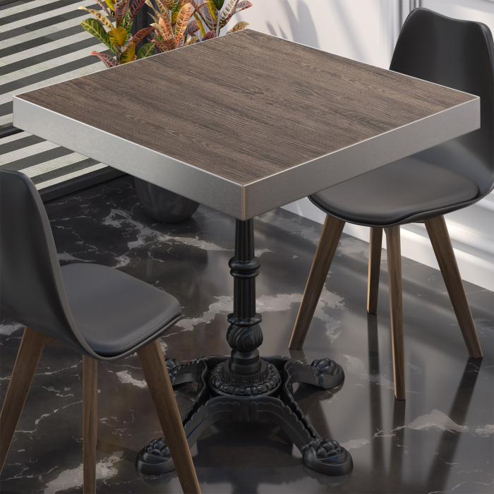 BPR | Bistrobord | 70x70x77cm | Firkantet | Lys Wenge / Svart BPR | Bistrobord | 70x70x77cm | Firkantet | Lys Wenge / Svart