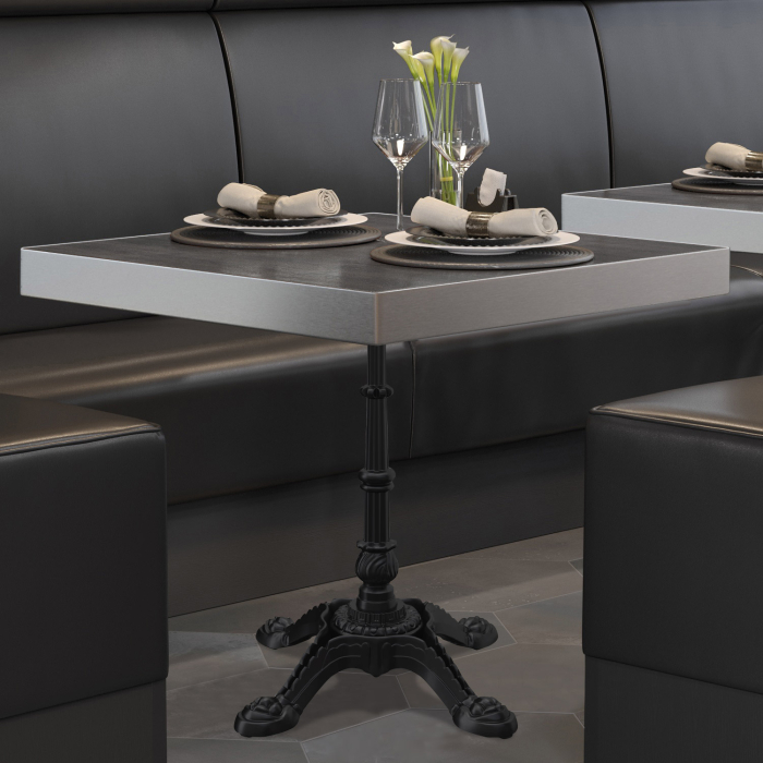 BPR | Bistrobord | 70x70x77cm | Firkantet | Wenge / Svart BPR | Bistrobord | 70x70x77cm | Firkantet | Wenge / Svart