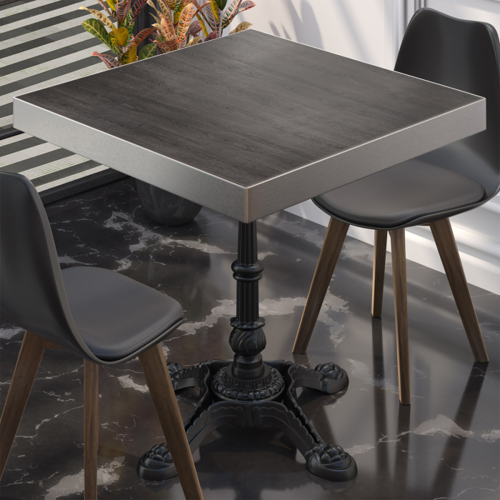 BPR | Bistrobord | 70x70x77cm | Firkantet | Wenge / Svart BPR | Bistrobord | 70x70x77cm | Firkantet | Wenge / Svart