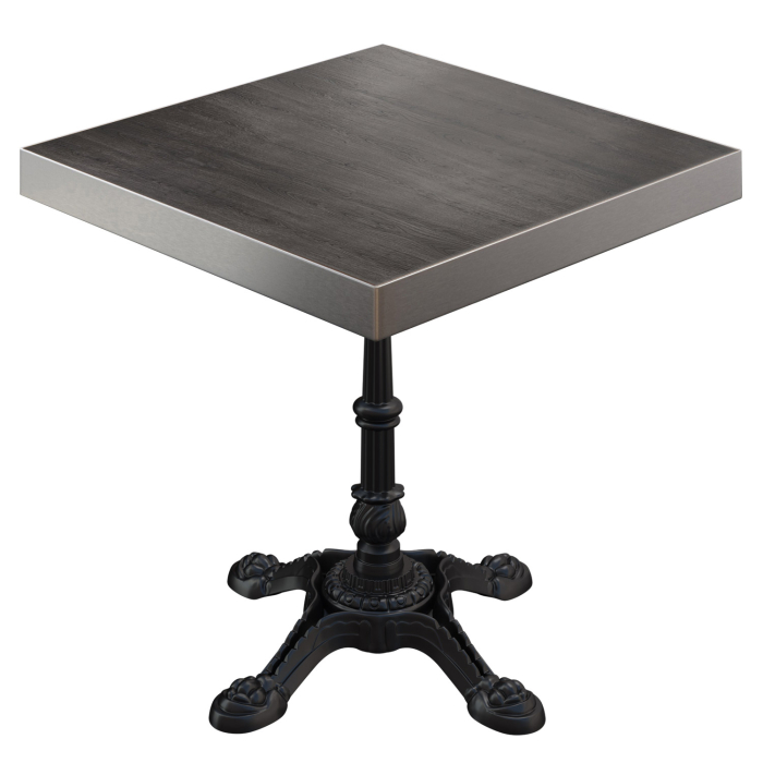 BPR | Bistrobord | 70x70x77cm | Firkantet | Wenge / Svart BPR | Bistrobord | 70x70x77cm | Firkantet | Wenge / Svart