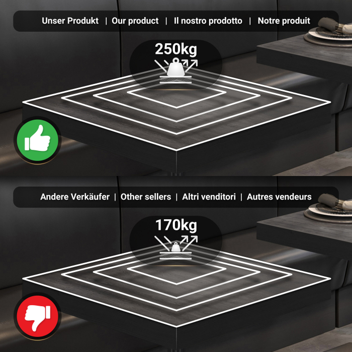 BPR | Bistrobord | 70x70x77cm | Firkantet | Wenge / Svart BPR | Bistrobord | 70x70x77cm | Firkantet | Wenge / Svart