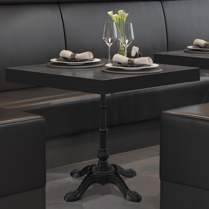 BPR | Bistrobord | 70x70x77cm | Firkantet | Wenge / Svart BPR | Bistrobord | 70x70x77cm | Firkantet | Wenge / Svart
