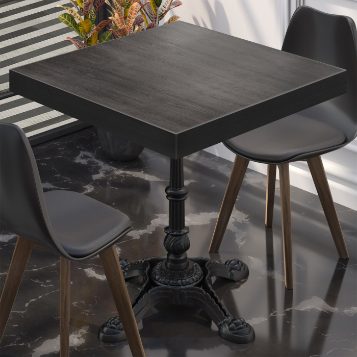 BPR | Bistrobord | 70x70x77cm | Firkantet | Wenge / Svart BPR | Bistrobord | 70x70x77cm | Firkantet | Wenge / Svart