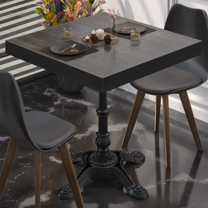 BPR | Bistrobord | 70x70x77cm | Firkantet | Wenge / Svart BPR | Bistrobord | 70x70x77cm | Firkantet | Wenge / Svart