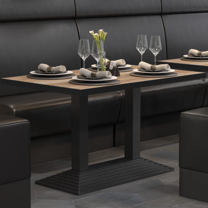BPY | Bistrobord | 120 x 70 x 78,5 cm | Firkantet | Sheesham / Svart BPY | Bistrobord | 120 x 70 x 78,5 cm | Firkantet | Sheesham / Svart