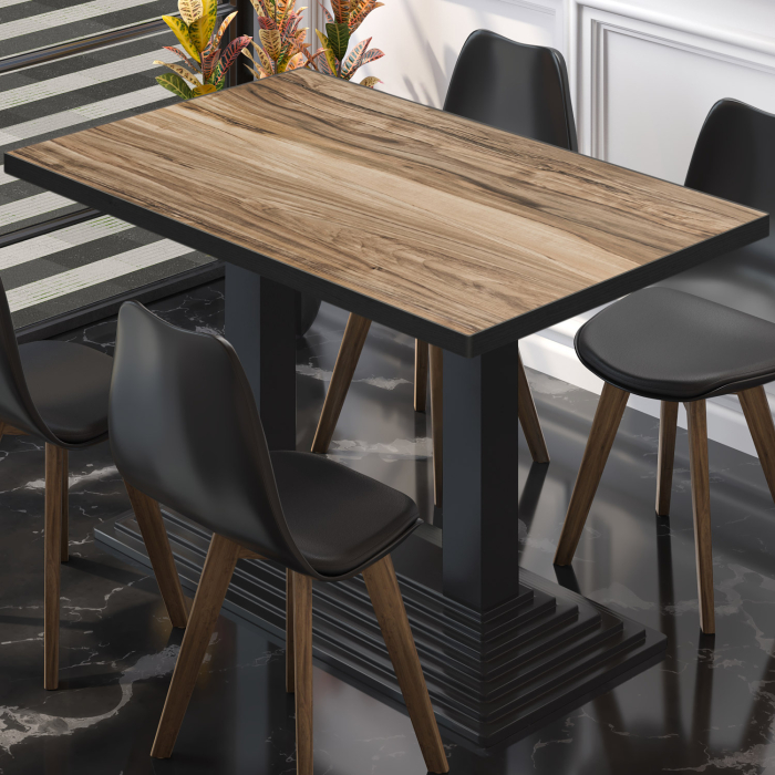 BPY | Bistrobord | 120 x 70 x 78,5 cm | Firkantet | Sheesham / Svart BPY | Bistrobord | 120 x 70 x 78,5 cm | Firkantet | Sheesham / Svart