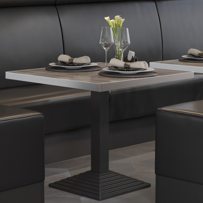 BPY | Bistrobord | 70 x 70 x 78,5 cm | Firkantet | Lys Wenge / Sort