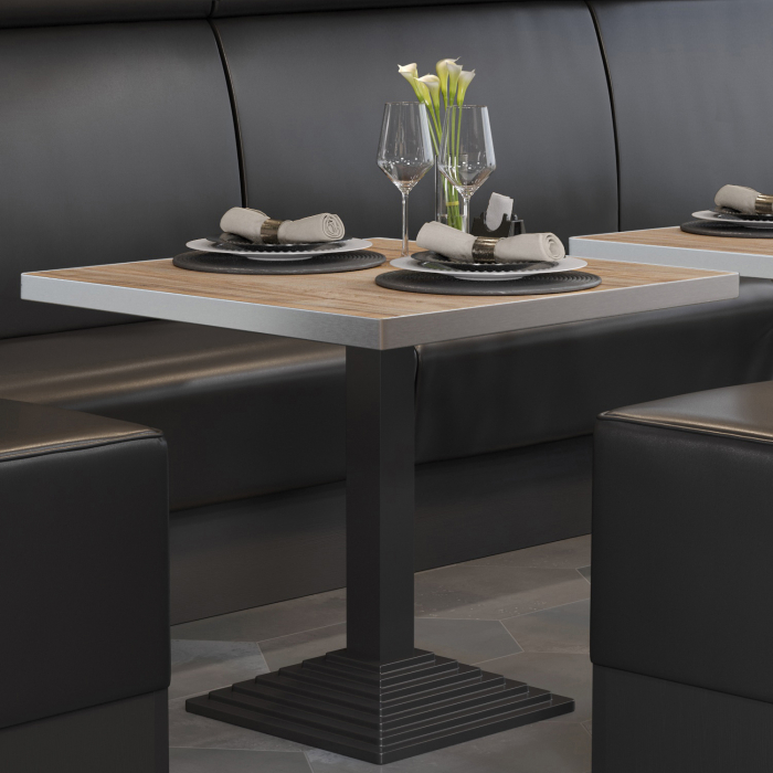 BPY | Bistrobord | 70 x 70 x 78,5 cm | Firkantet | Sheesham / Sort