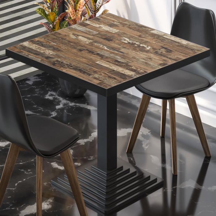 BPY | Bistrobord | 70 x 70 x 78,5 cm | Firkantet | Vintage Old / Sort BPY | Bistrobord | 70 x 70 x 78,5 cm | Firkantet | Vintage Old / Sort