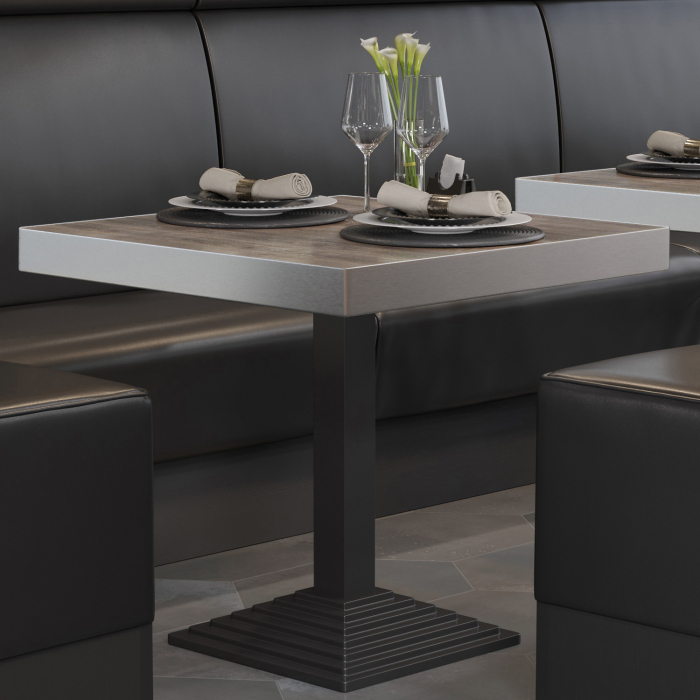 BPY | Bistrobord | 70 x 70 x 81 cm | Firkantet | Lys Wenge / Sort BPY | Bistrobord | 70 x 70 x 81 cm | Firkantet | Lys Wenge / Sort